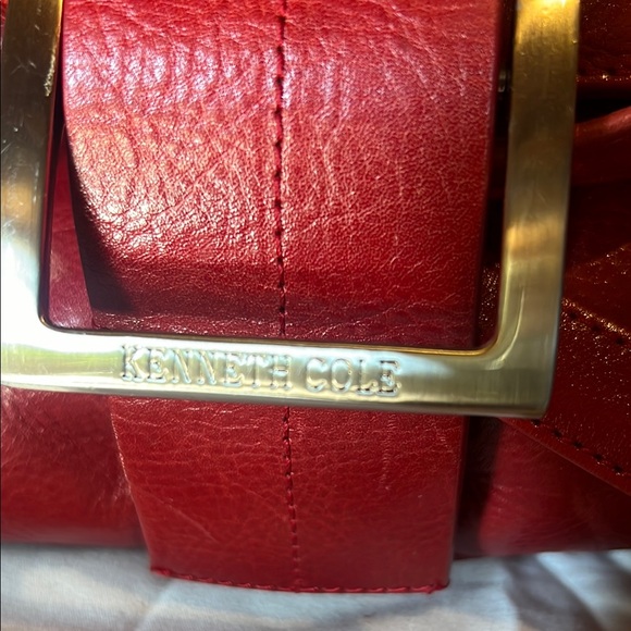 Red Leather Buckle Bag - Picture 4 of 4